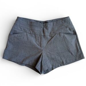 Elegant Business Casual Gray Women's Shorts